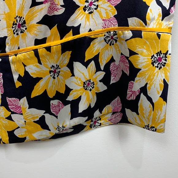 NWT Cinq a Sept Margot Floral Silk Wide-Leg Pant - Picture 6 of 6